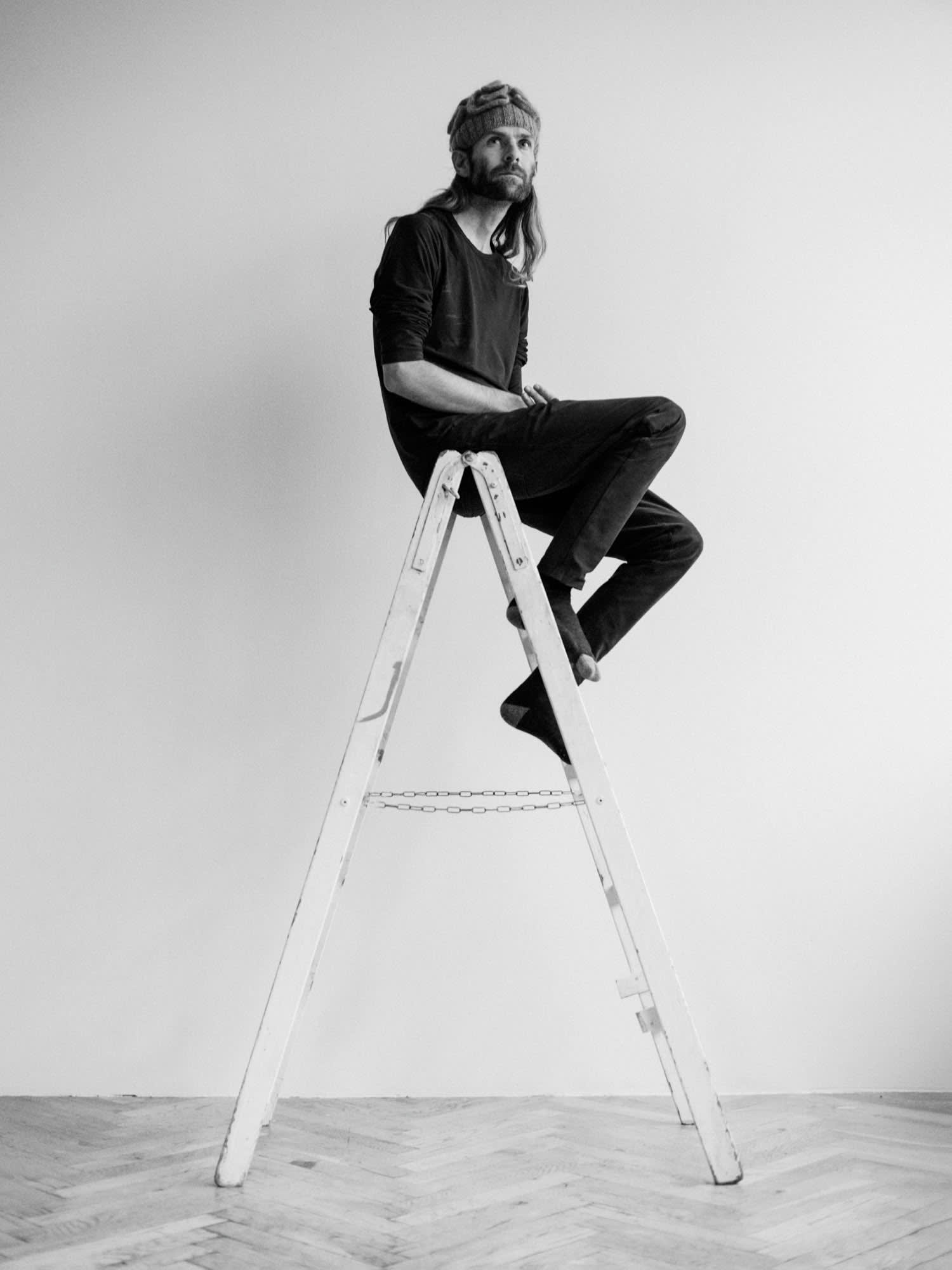 Joakim Hertze — Swedish portrait and editorial photographer — Knitted brain beanie -- portraits of Ryan Muirhead, image 9