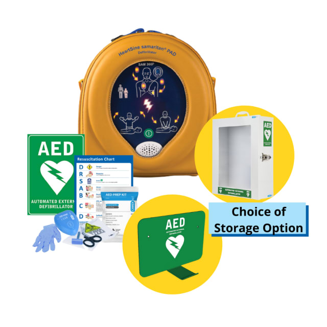 Bundle HeartSine Samaritan 360P Fully-Automatic Defibrillator