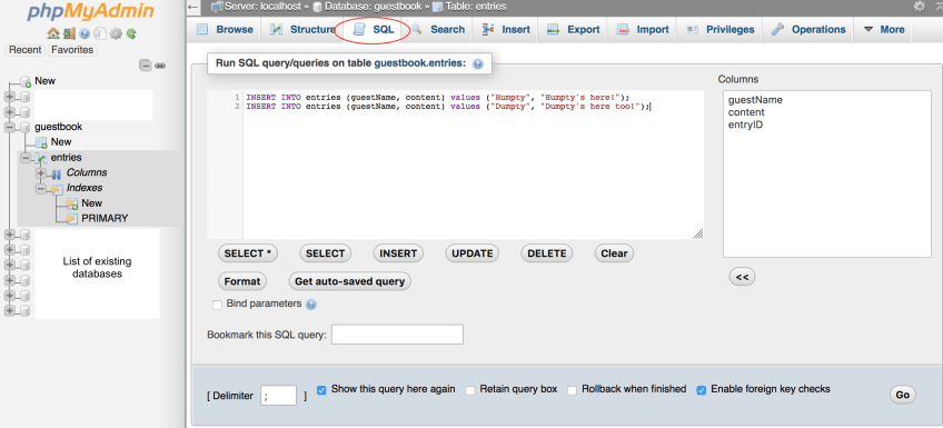 XAMPP MySQL