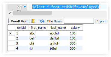 aurora to redshift data migration