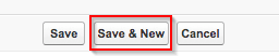 Save and new option.