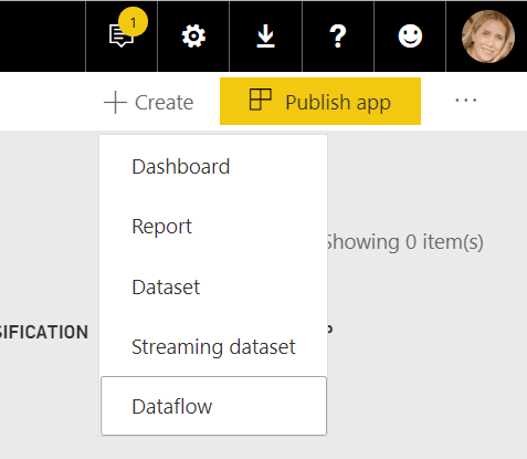 Creating Dataflows in Power BI.