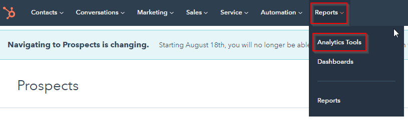 HubSpot Export: Analytics Tools