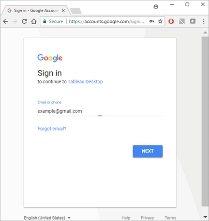 Signing in to Google Sheets.