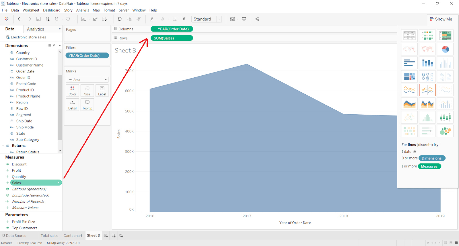 Tableau Aggregation Dimensions