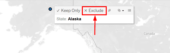 Exclude Alaska Tableau Map