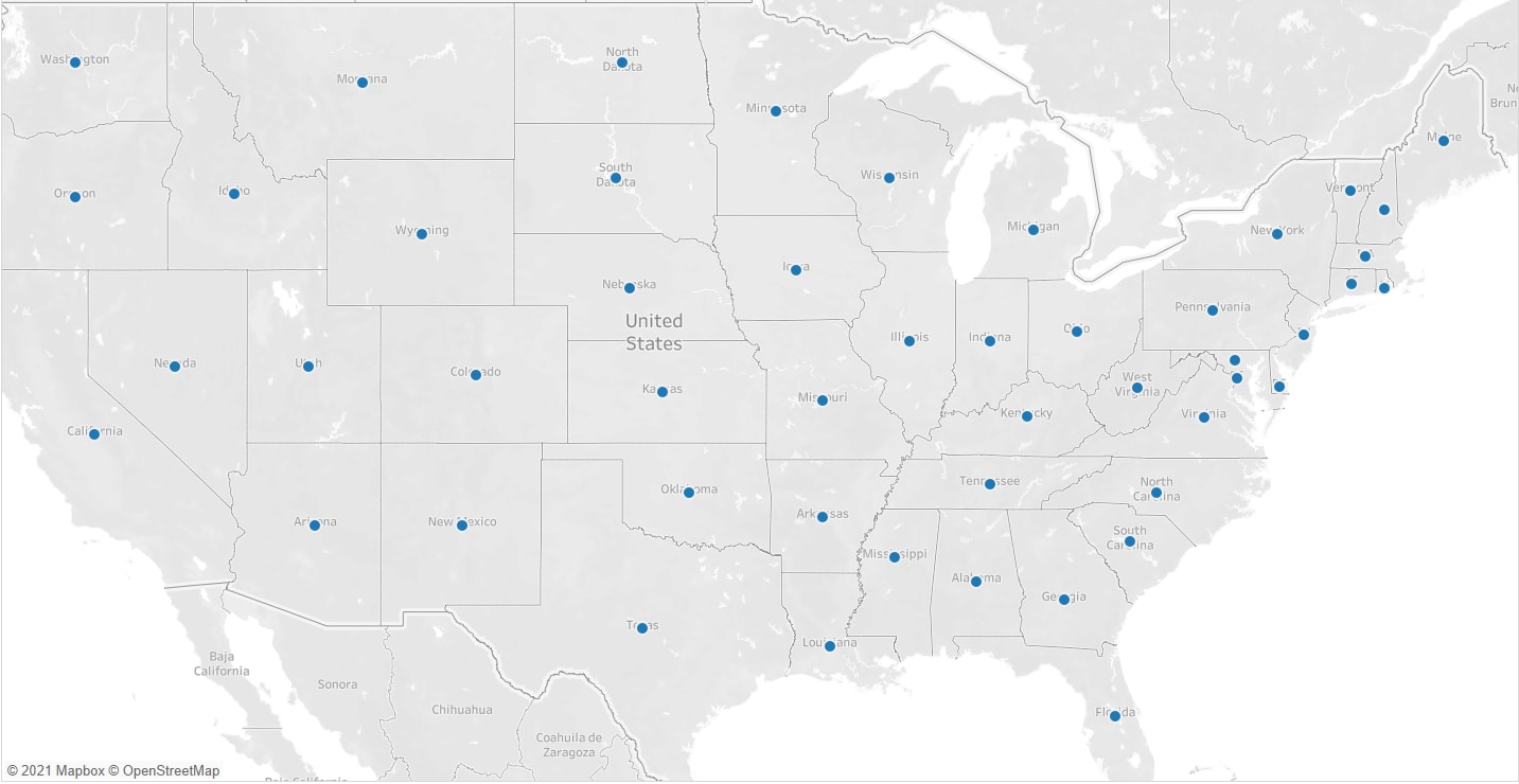 Choropleth or Filled Tableau Custom Maps