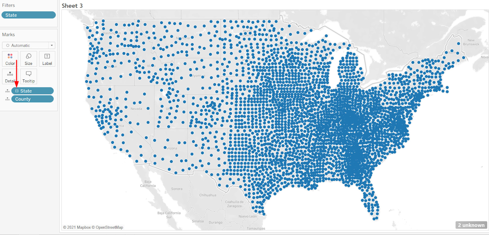 Choropleth or Filled Tableau Custom Maps