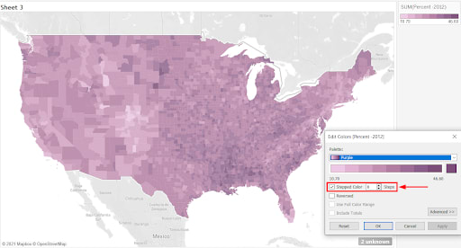 Choropleth or Filled Tableau Custom Maps