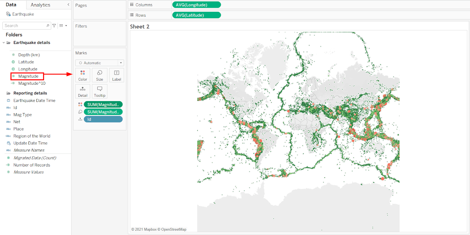 Proportional Symbol Tableau Custom Maps