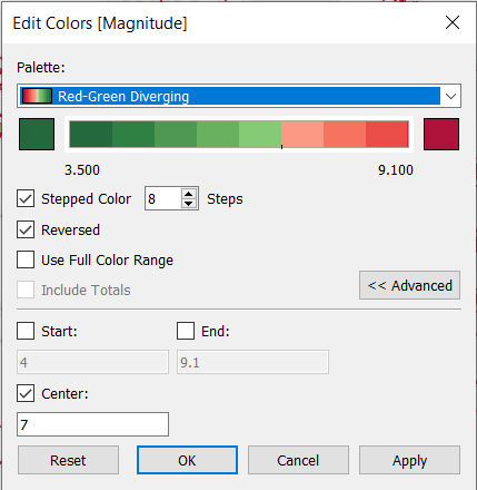Edit Map Colors