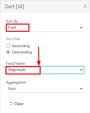 Sort Field