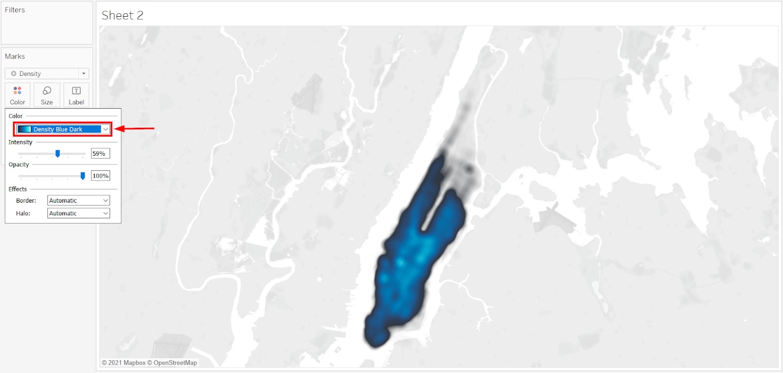 Heat or Density Tableau Custom Maps