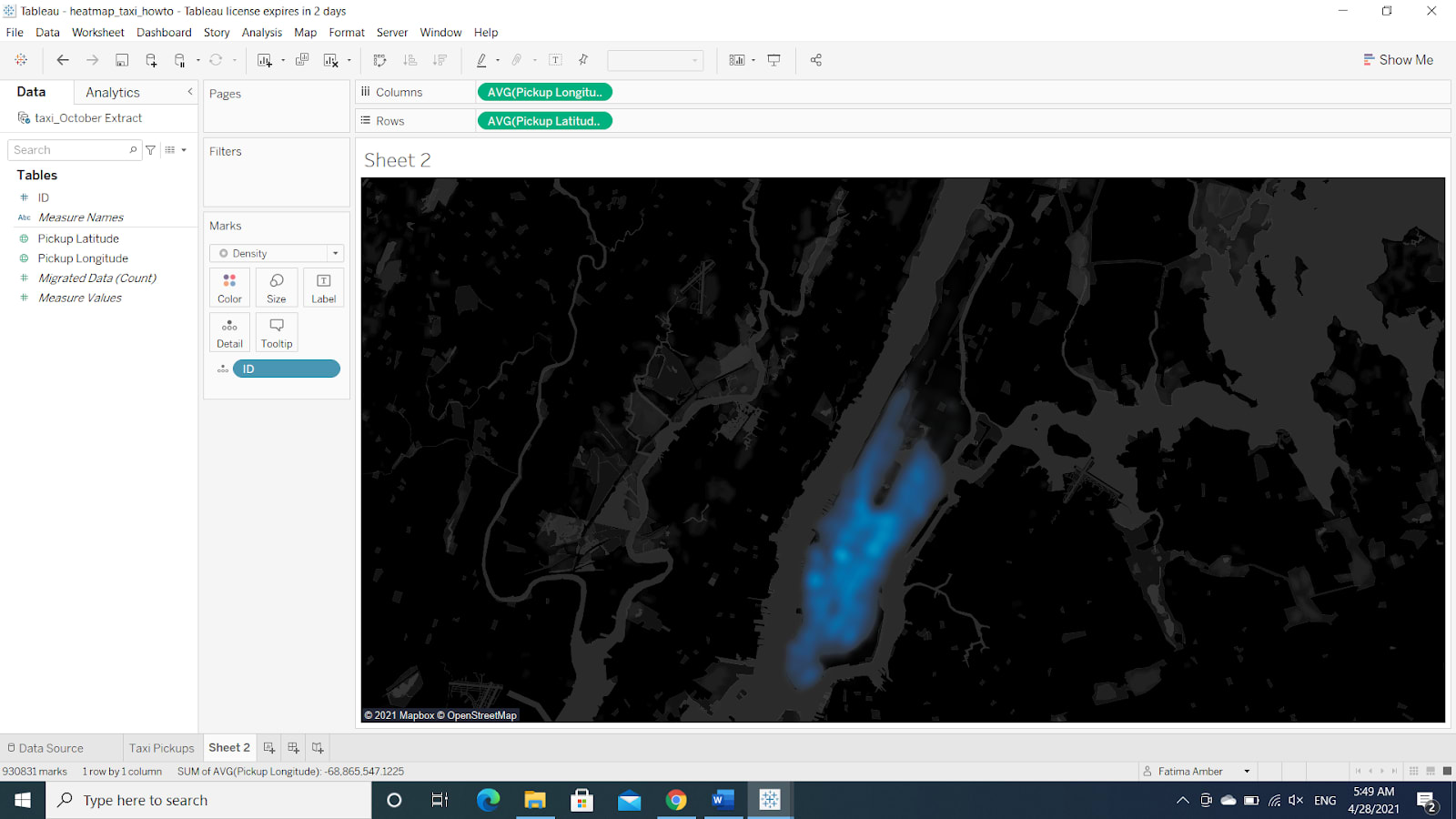 Heat or Density Tableau Custom Maps