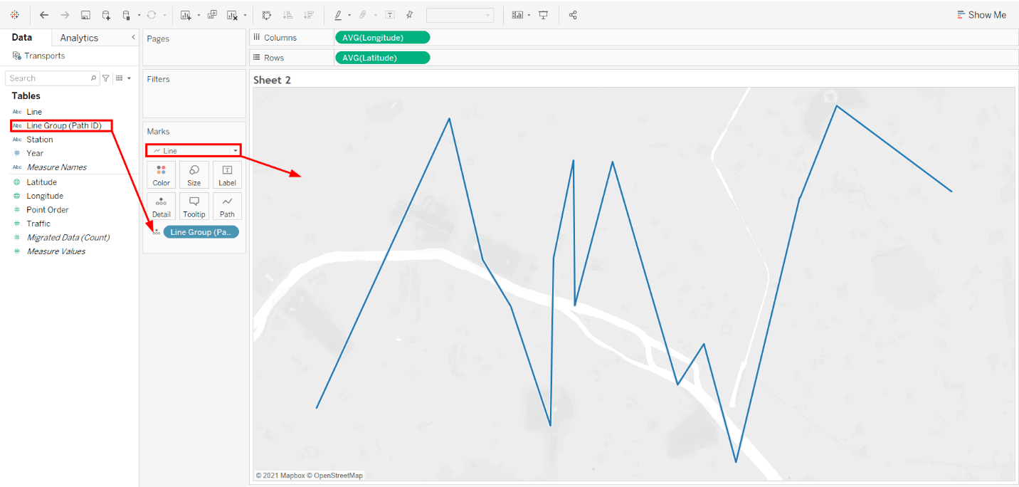 Spider or Origin-Destination Tableau Custom Maps
