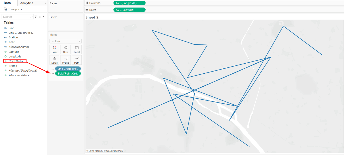 Spider or Origin-Destination Tableau Custom Maps