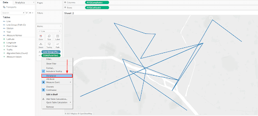 Spider or Origin-Destination Tableau Custom Maps
