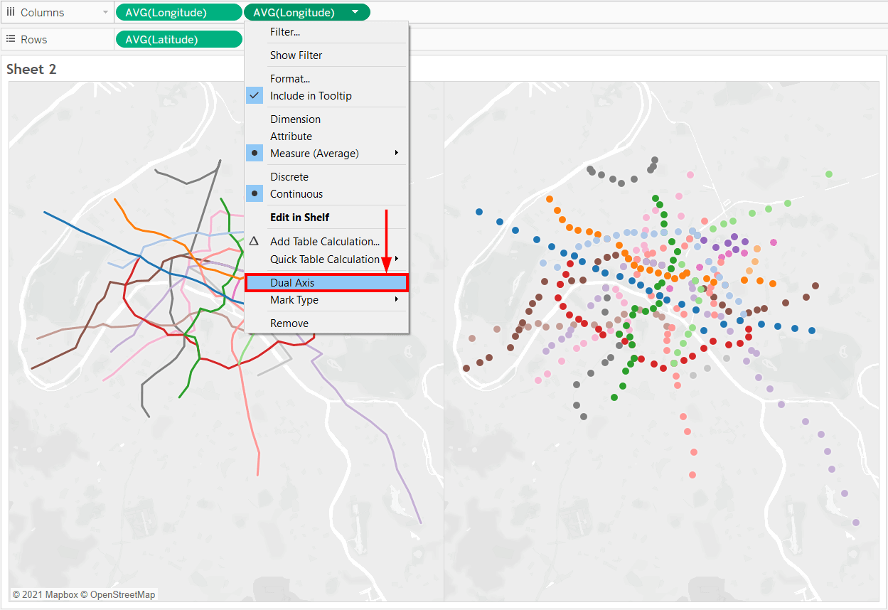 Spider or Origin-Destination Tableau Custom Maps