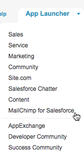 Mailchimp Salesforce Integration: All Launcher