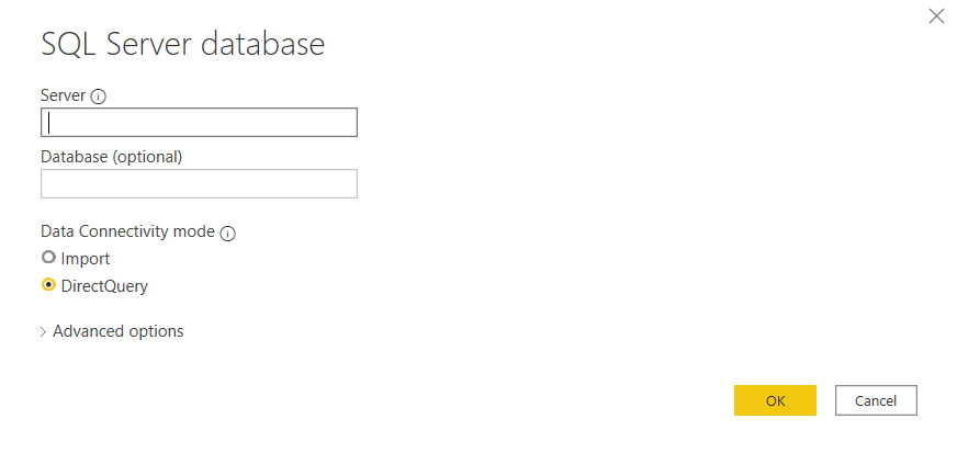 SQL SERVER TO POWER BI: SQL SERVER