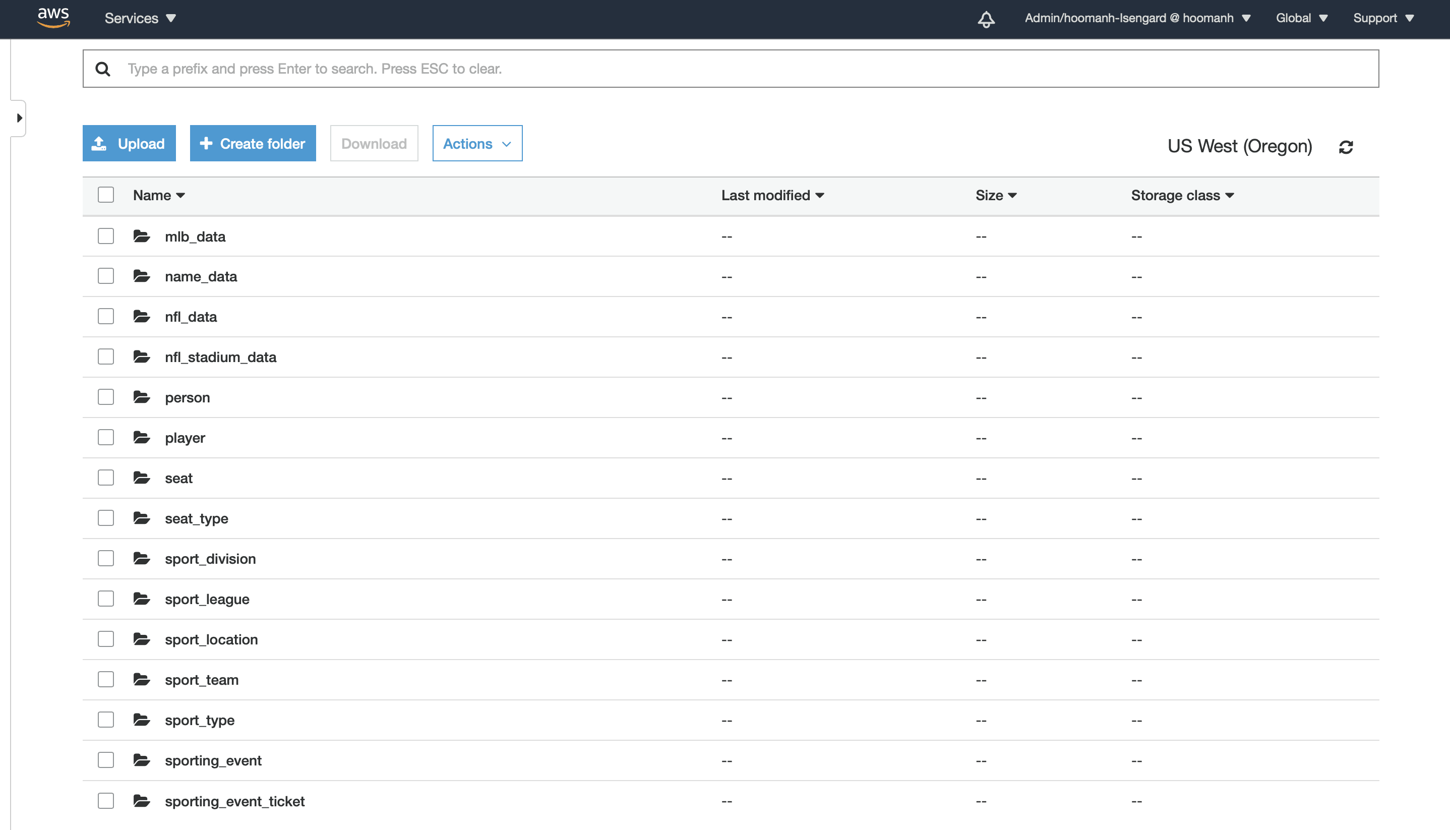 SQL Server to S3: Inspect S3 Bucket