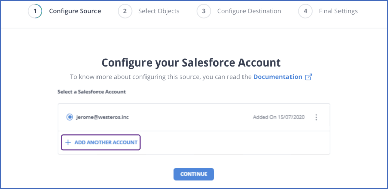 Configuring Salesforce as Data Source