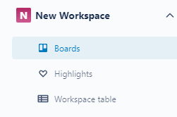 Boards in Workspace on Trello