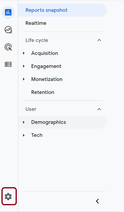 GA4 BigQuery Integration - GA4 Admin Panel