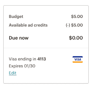 Payment Option in Mailchimp
