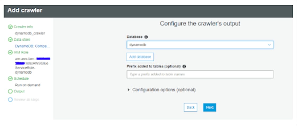 Configuring Crawler's Output