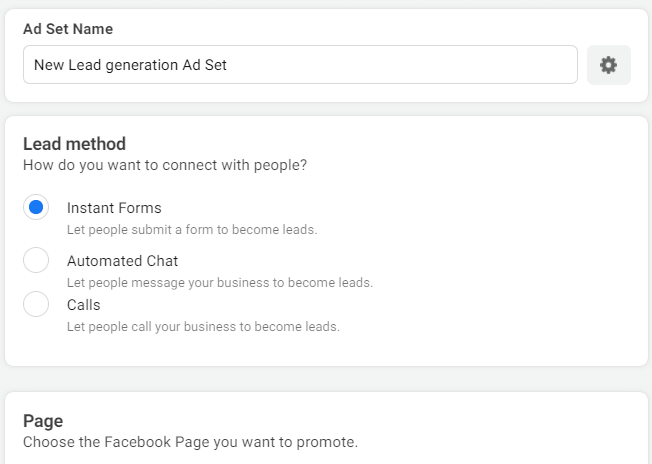 Assign a Name to the Facebook Ad