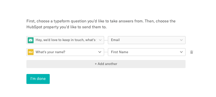 Adding more Typeform Questions