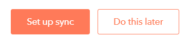 Set Up Sync Button