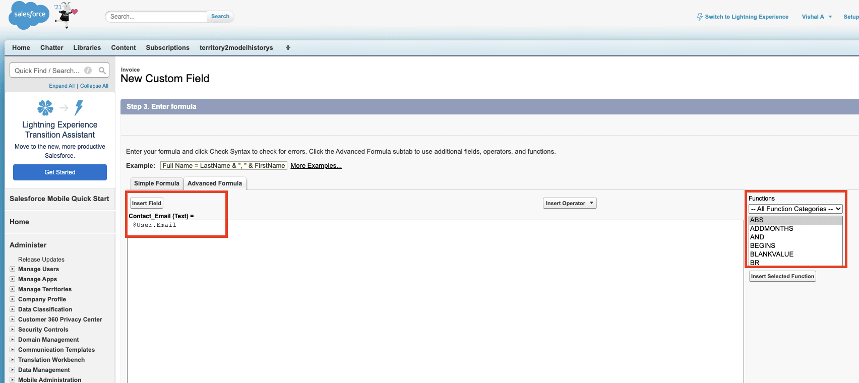 Add multiple fields