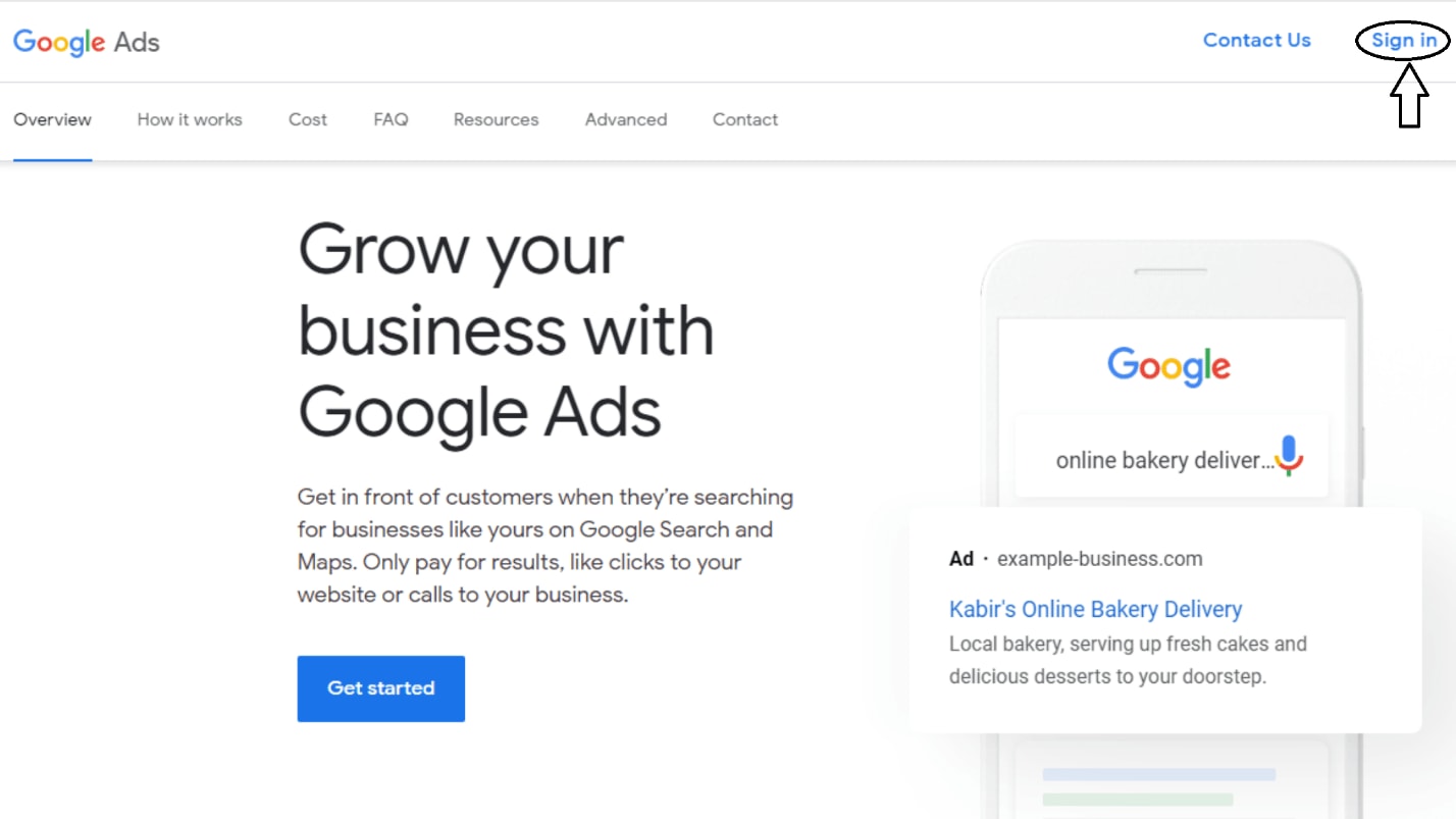 Google Ads Salesforce integration: Google Ads Login