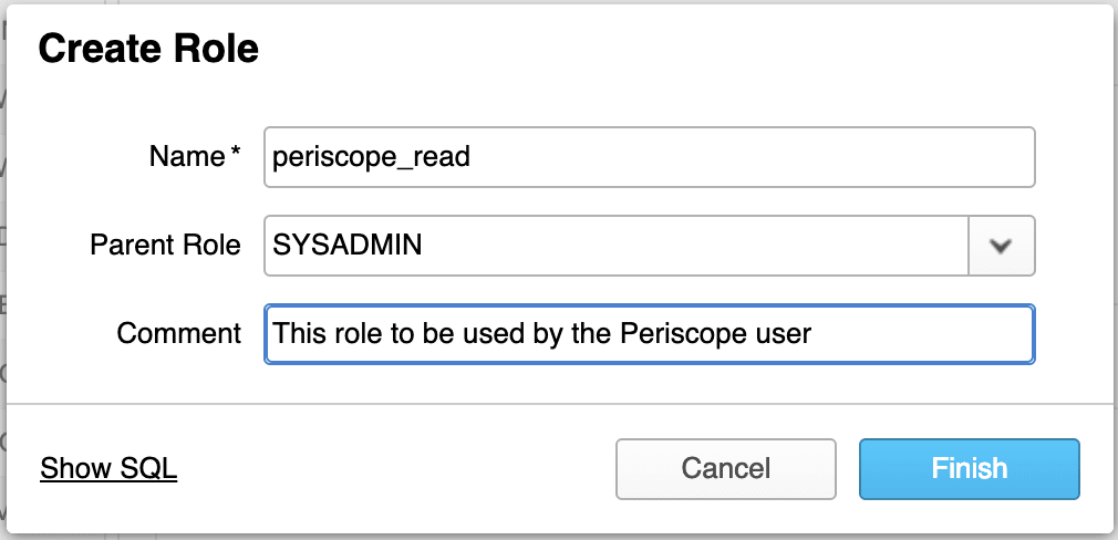 Create Sisense Role