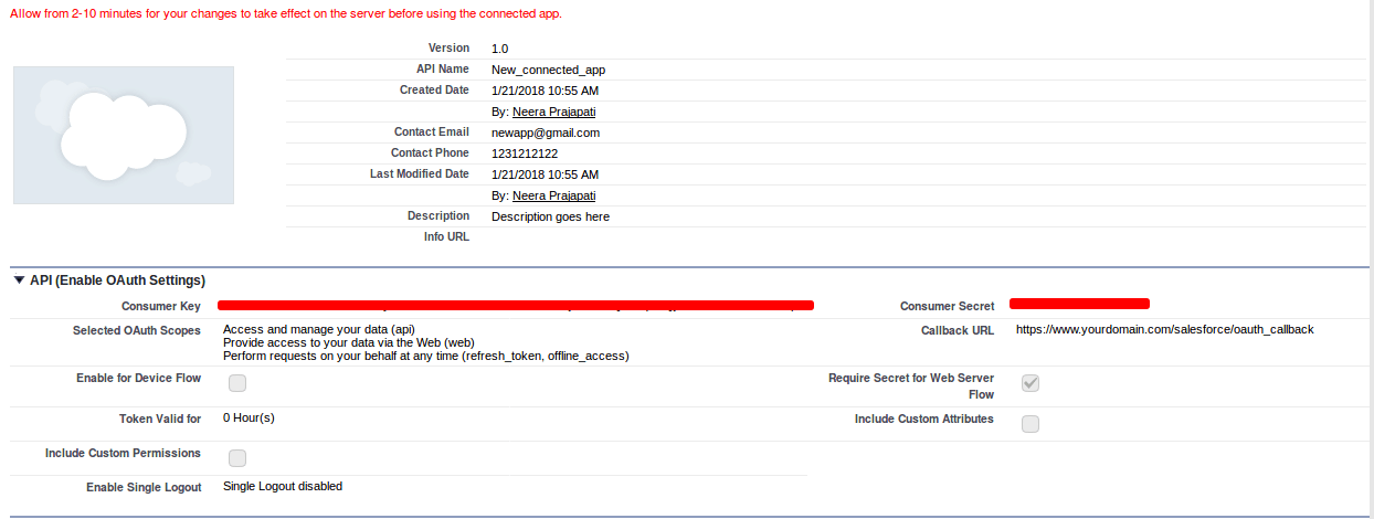 Drupal Salesforce Integration - Keys