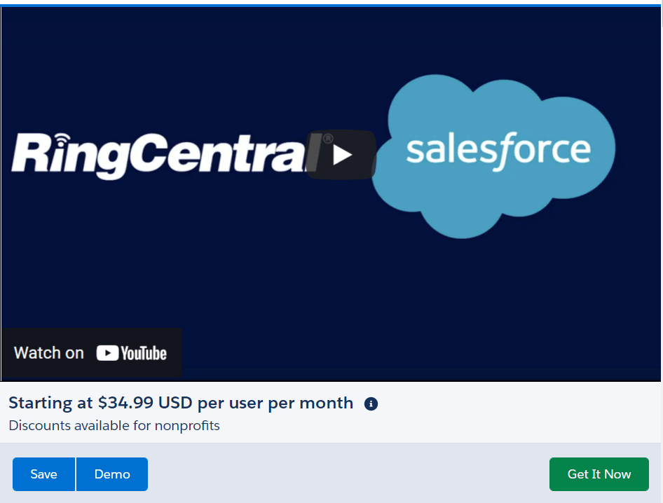 RingCentral Salesforce - AppExchange