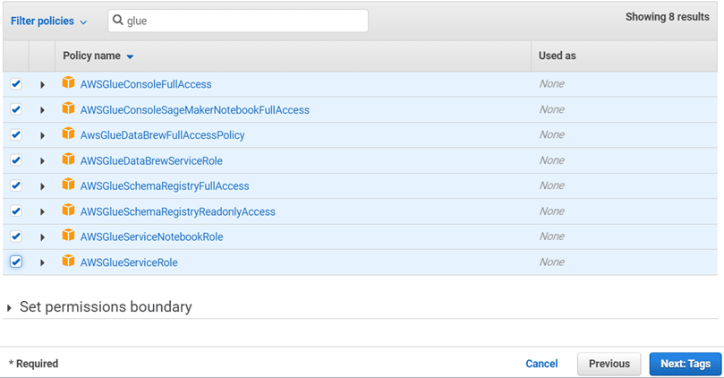 AWS Glue and S3 Permission image