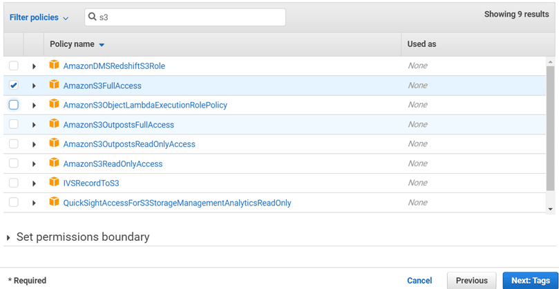AWS Glue and S3 Permission image