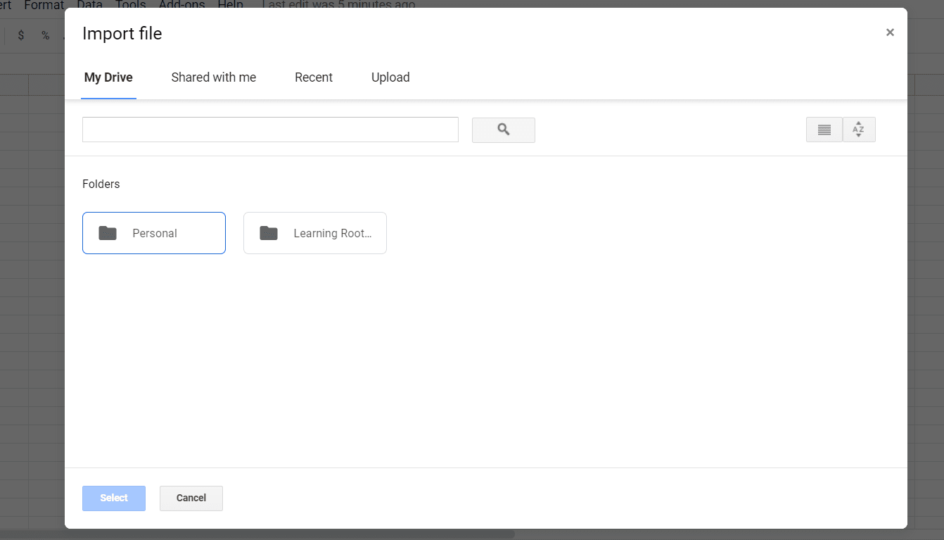 Import file: Google Sheets to PowerBI