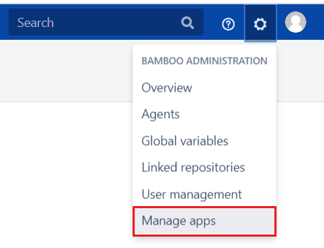 Manage Apps in Bamboo
