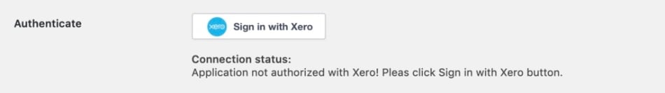 Sign In with Xero