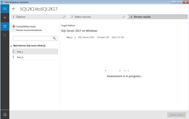 SQL Server Migration - Review Results