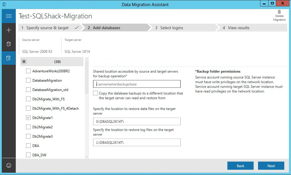 SQL Server Migration - Add Databases