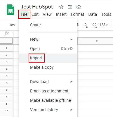 Google Sheets HubSpot Integration - Import HubSpot Contacts in Google Sheets