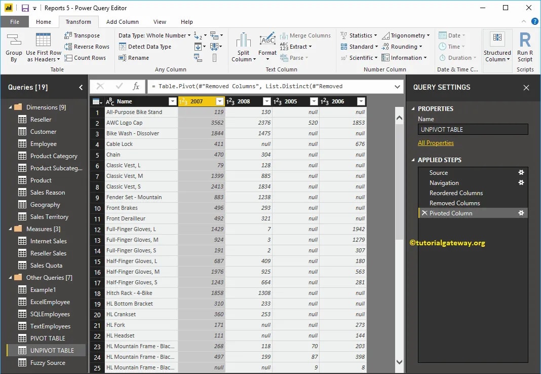 How To Create A Pivot Table In Power Bi | Cabinets Matttroy