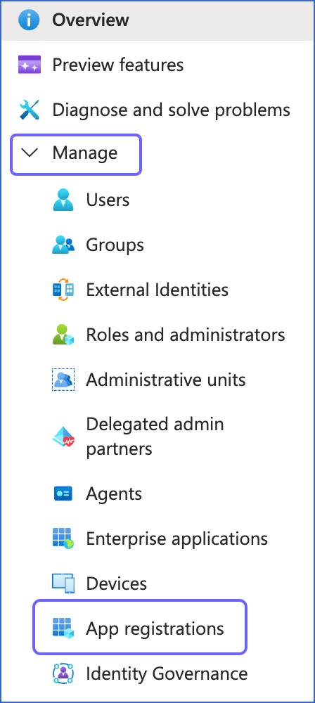 Click App Registrations
