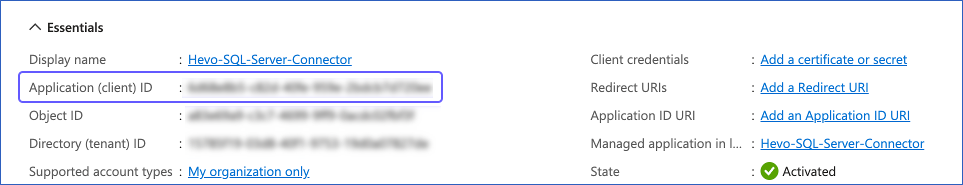 Copy Client ID