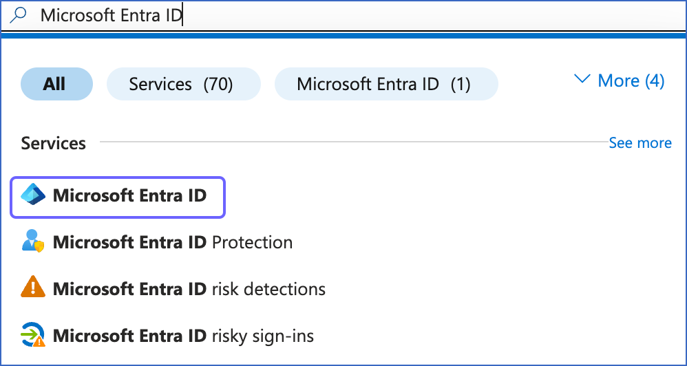 Search Microsoft Entra ID